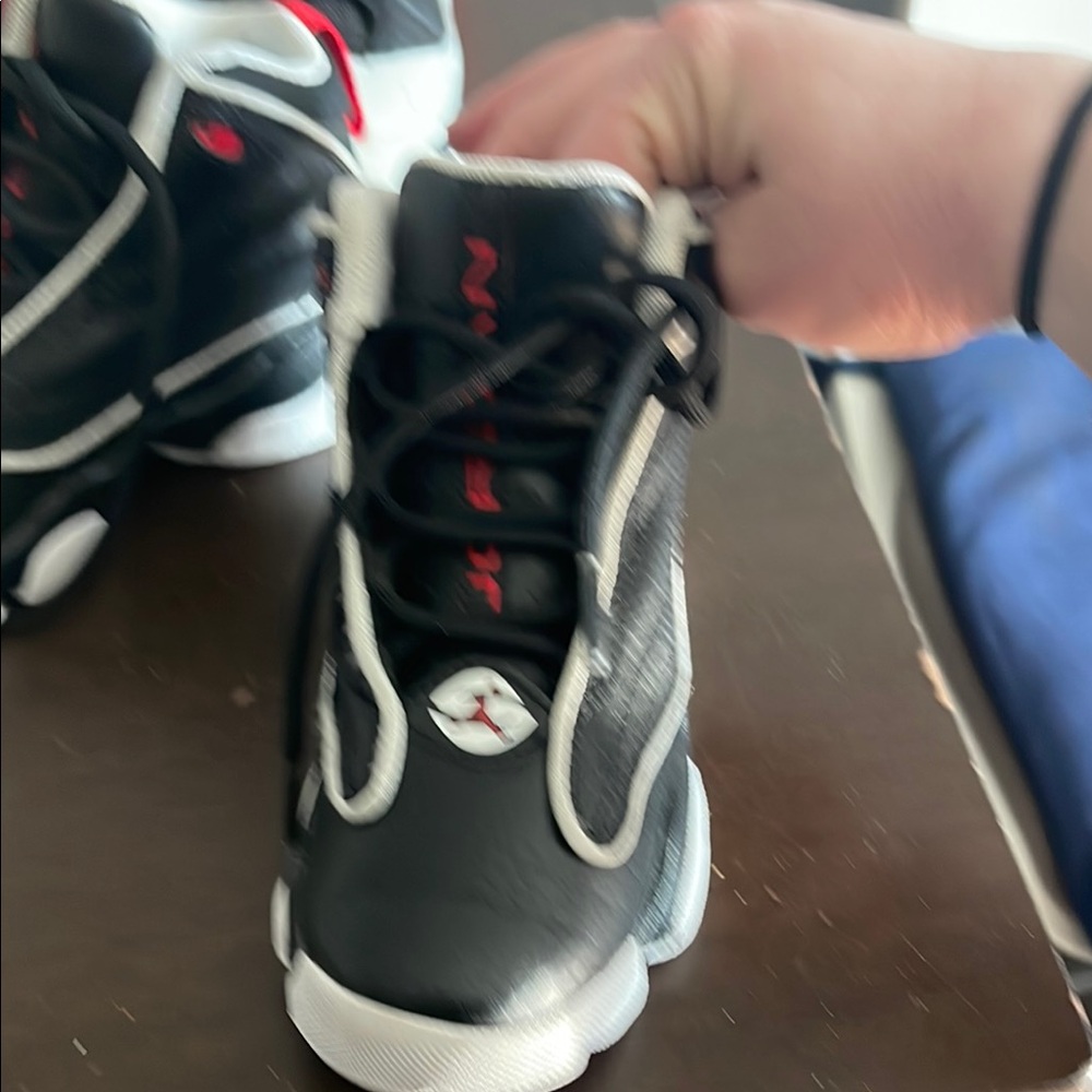 Kids Black and White Athletic Shoes